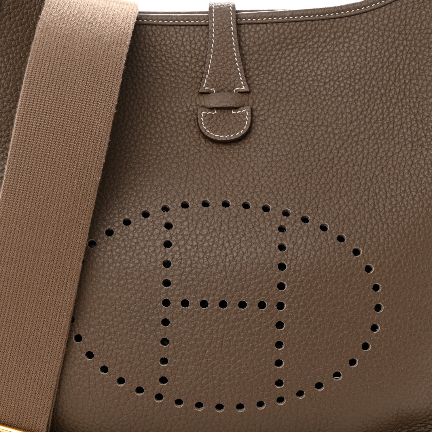 Hermes Taurillon Clemence Evelyne III PM Etoupe 8 of 11