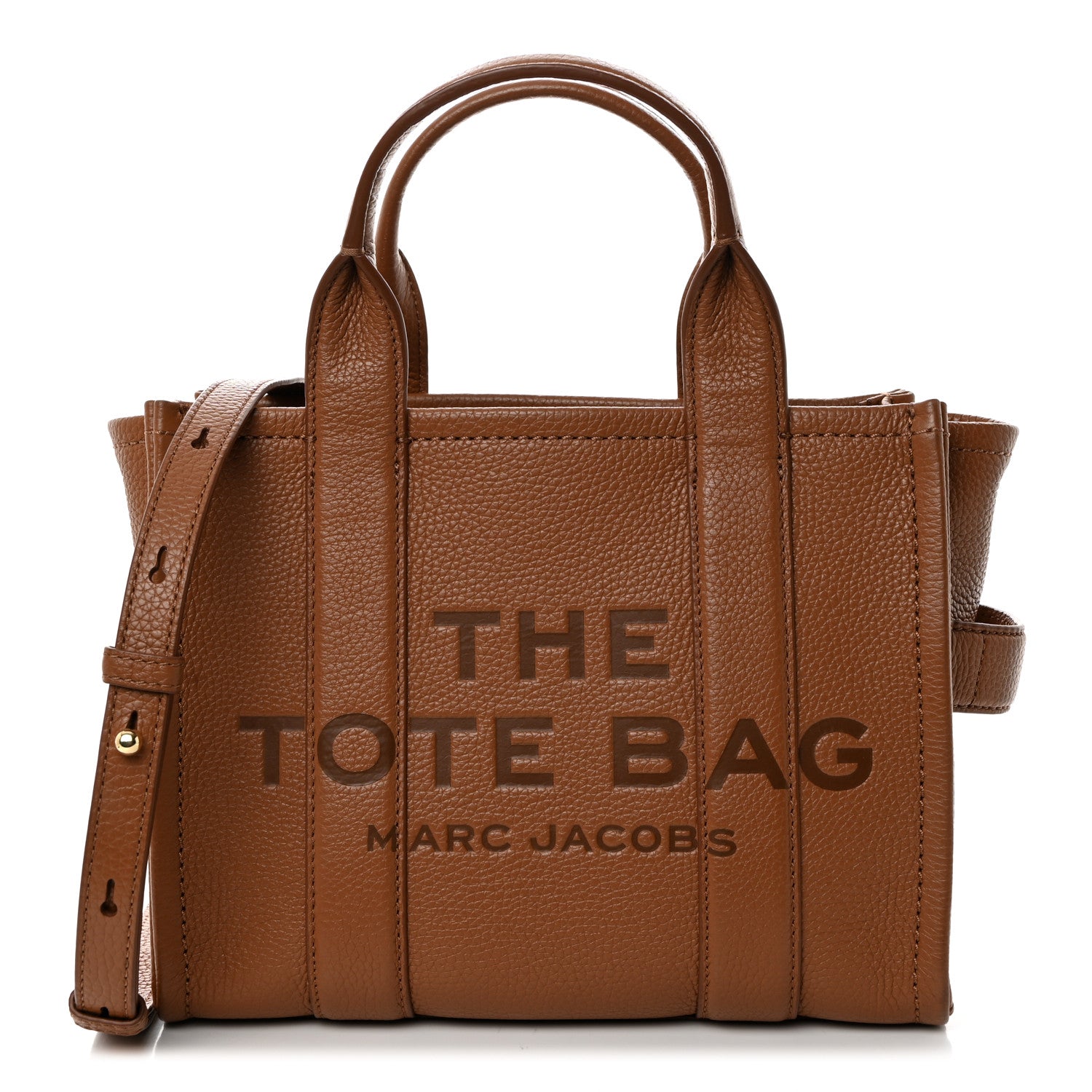 Marc Jacobs Grained Calfskin Small The Tote Bag Argan Oil 1 of 12