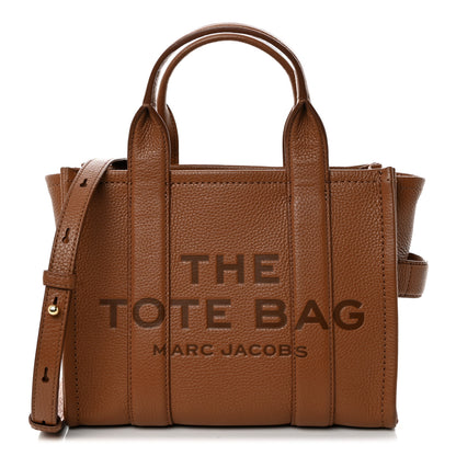 Marc Jacobs Grained Calfskin Small The Tote Bag Argan Oil 1 of 12