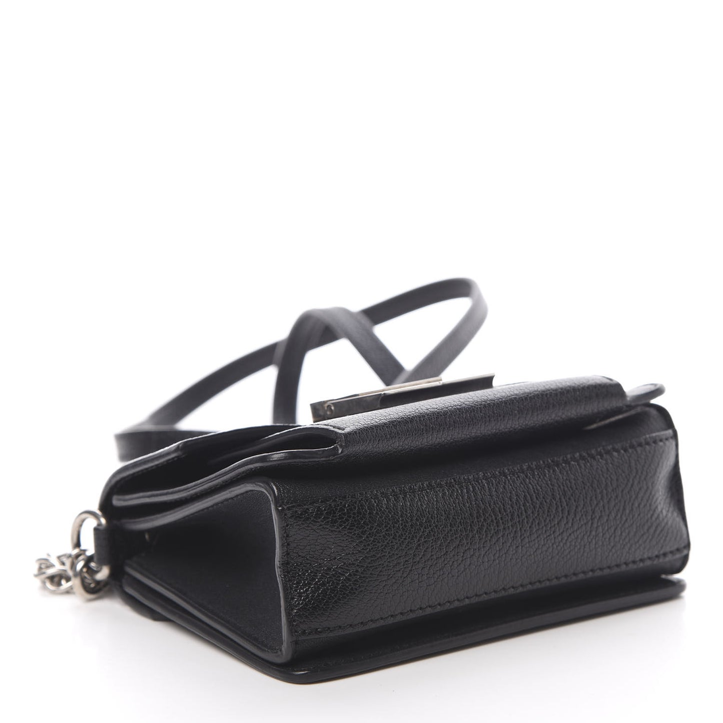 Goatskin Mini GV3 Shoulder Bag Black
