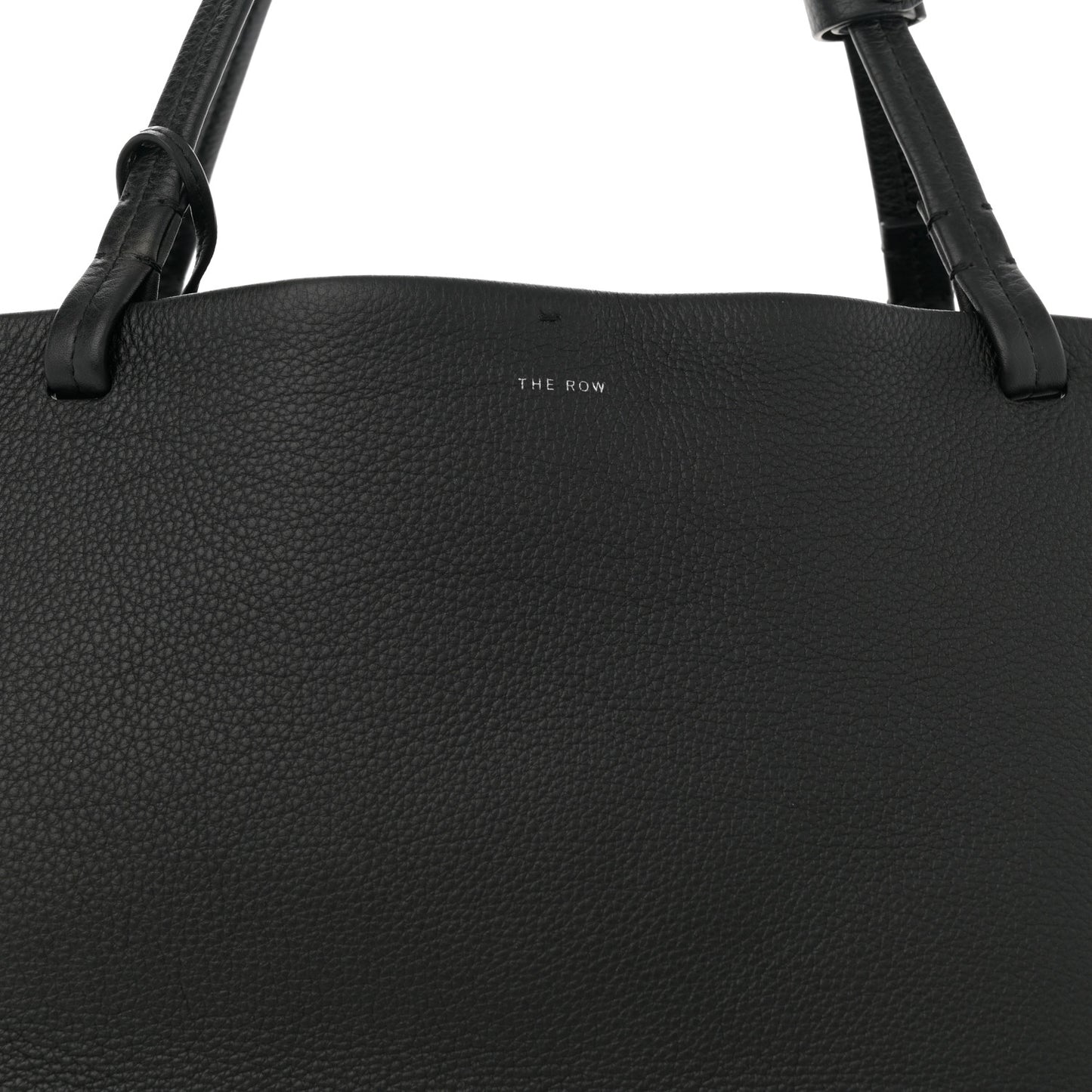 Grained Calfskin Park Tote Three Black