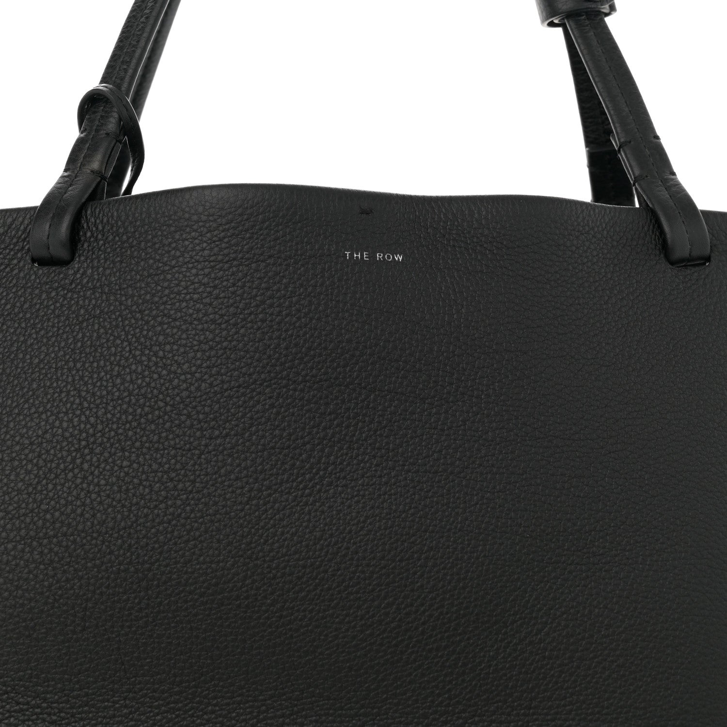 The Row Grained Calfskin Park Tote Three Black 9 of 13