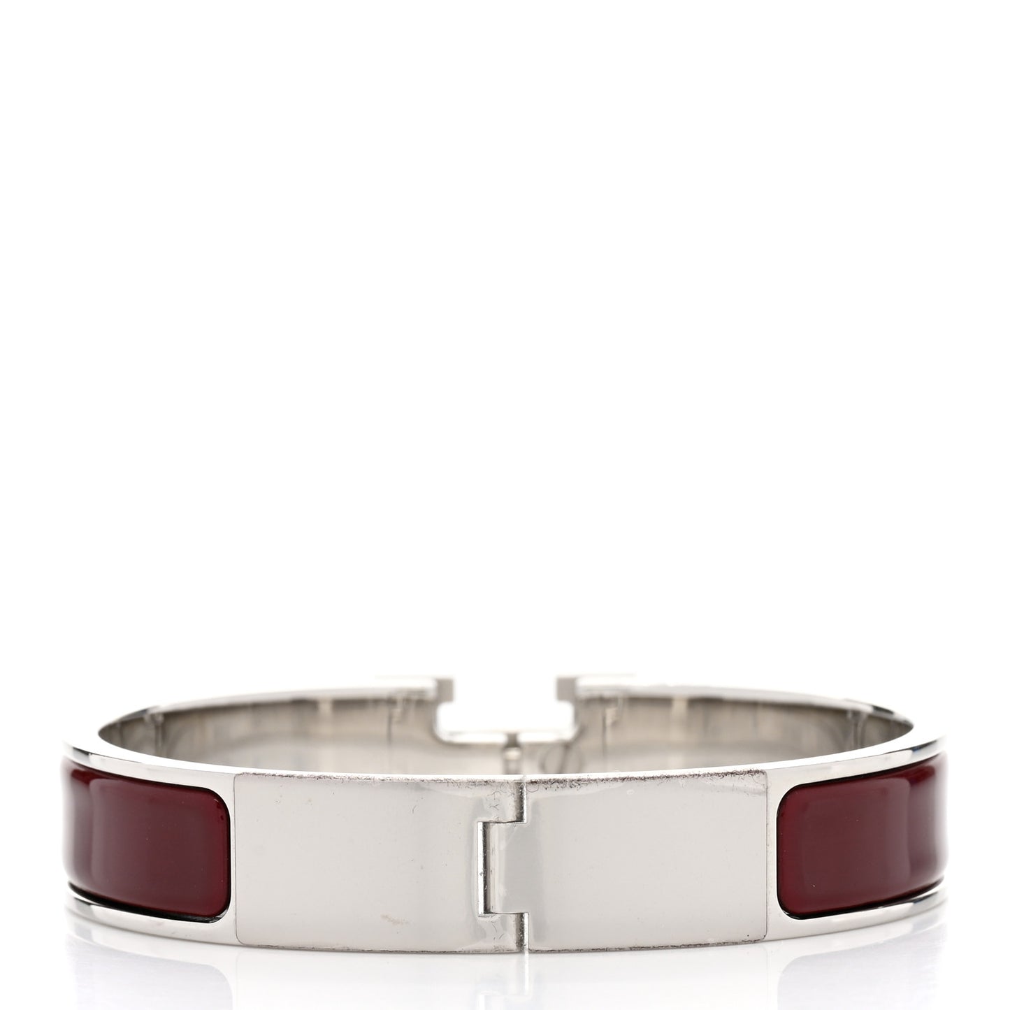 Enamel Narrow Clic Clac H Bracelet PM Rouge H