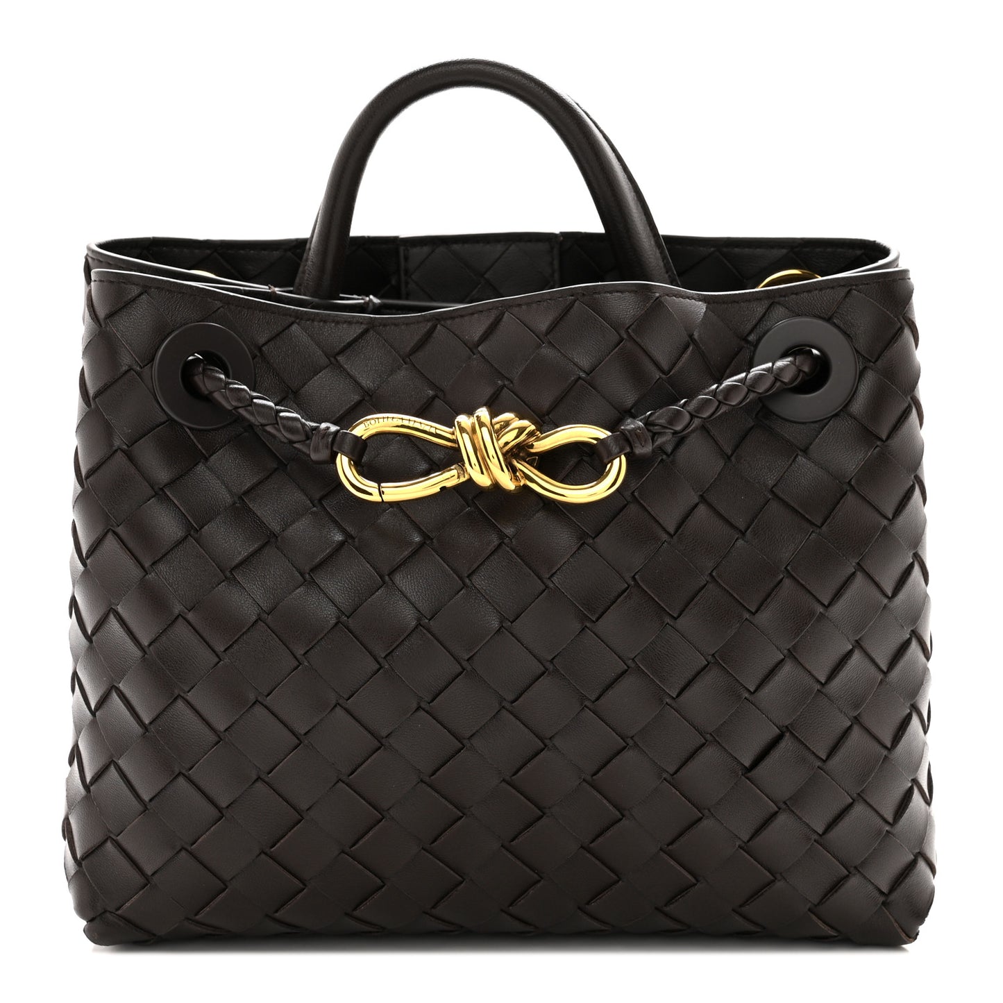 Nappa Intrecciato Small Andiamo Shoulder Bag Fondant
