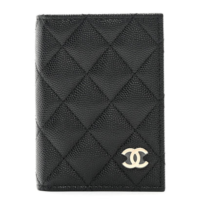 Chanel Caviar Quilted Card Holder Wallet Black 1 of 9