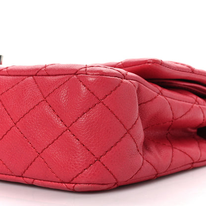 Chanel Washed Caviar Quilted Medium Double Flap Red 9 of 9