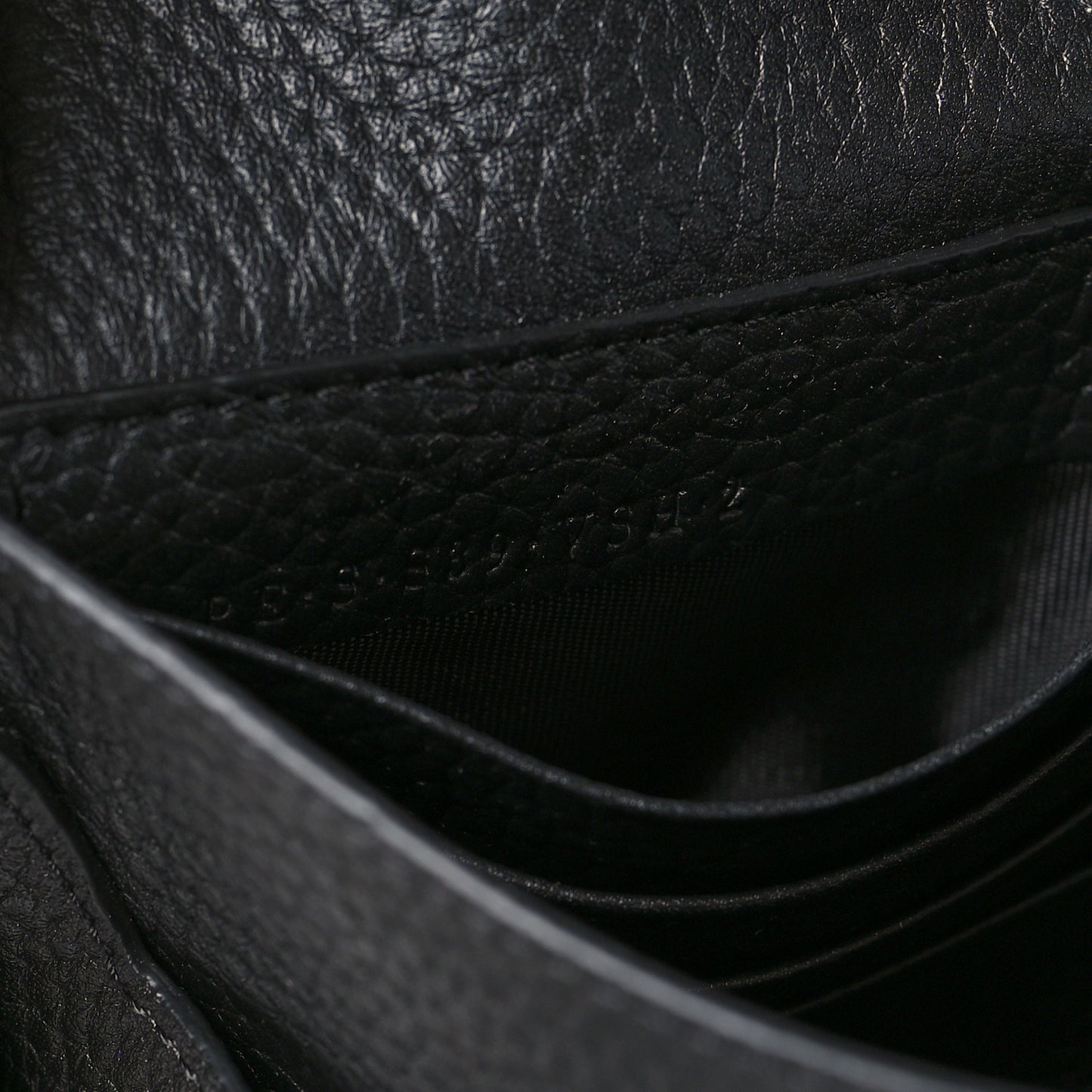 Pebbled Calfskin Rockstud Flap Clutch Black