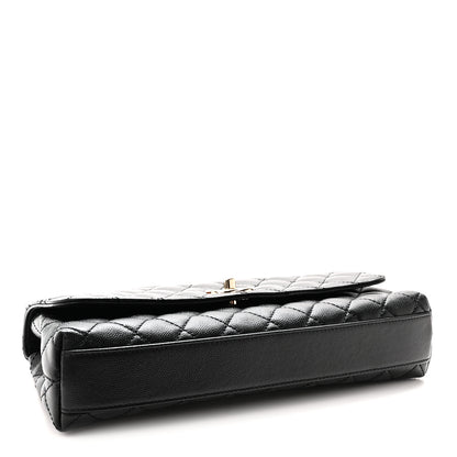 Chanel Caviar Quilted Maxi East West Coco Handle Flap Black 4 of 11
