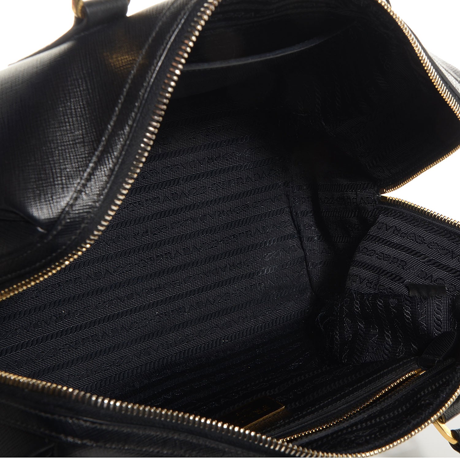 Prada Saffiano Lux Bowler Black 7 of 12