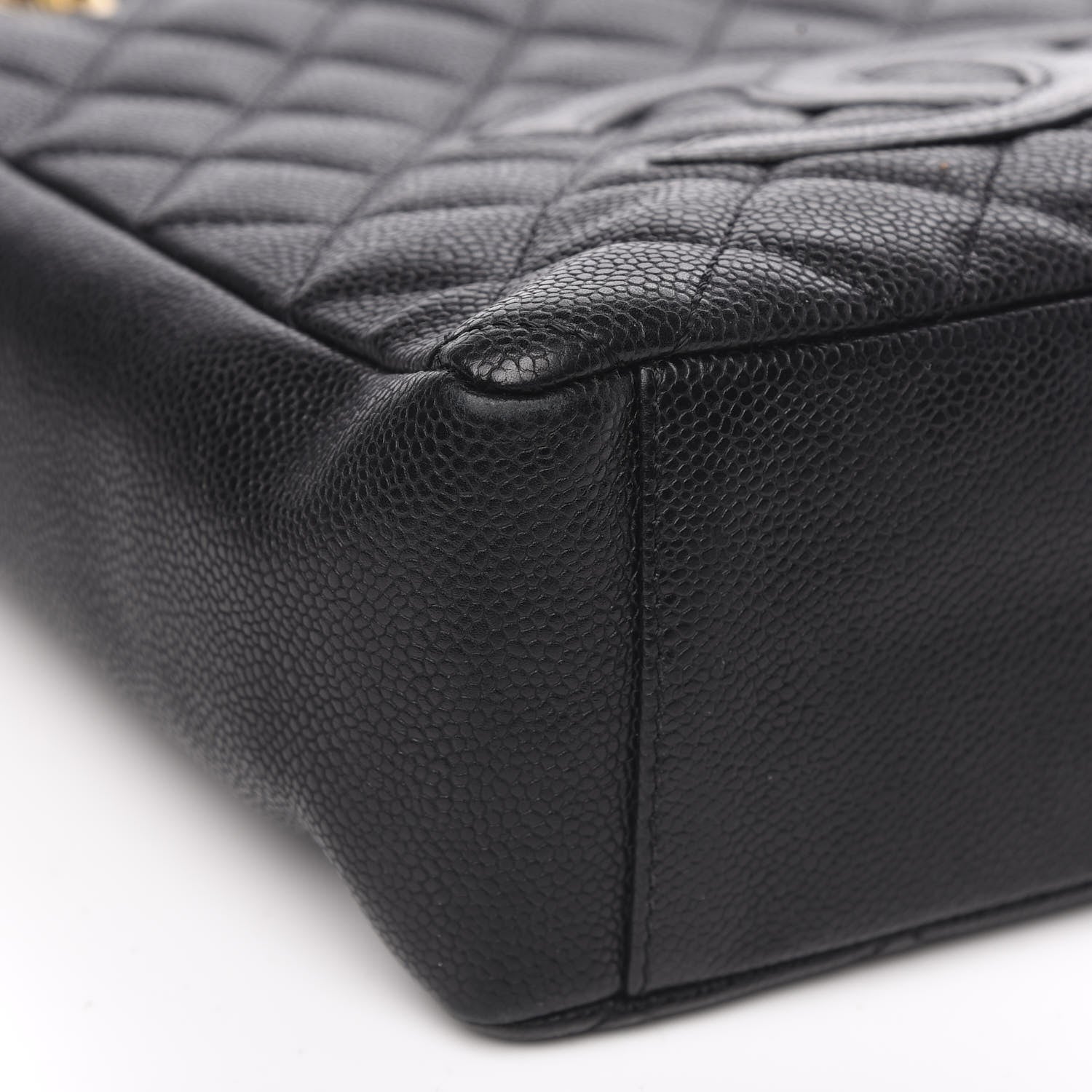 Chanel Caviar Quilted Petit Shopping Tote PST Black 8 of 14