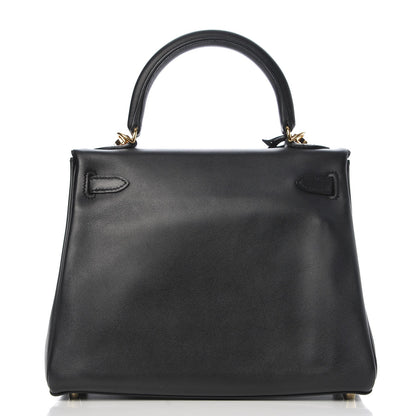 Hermes Swift Kelly Retourne 25 Black 5 of 34
