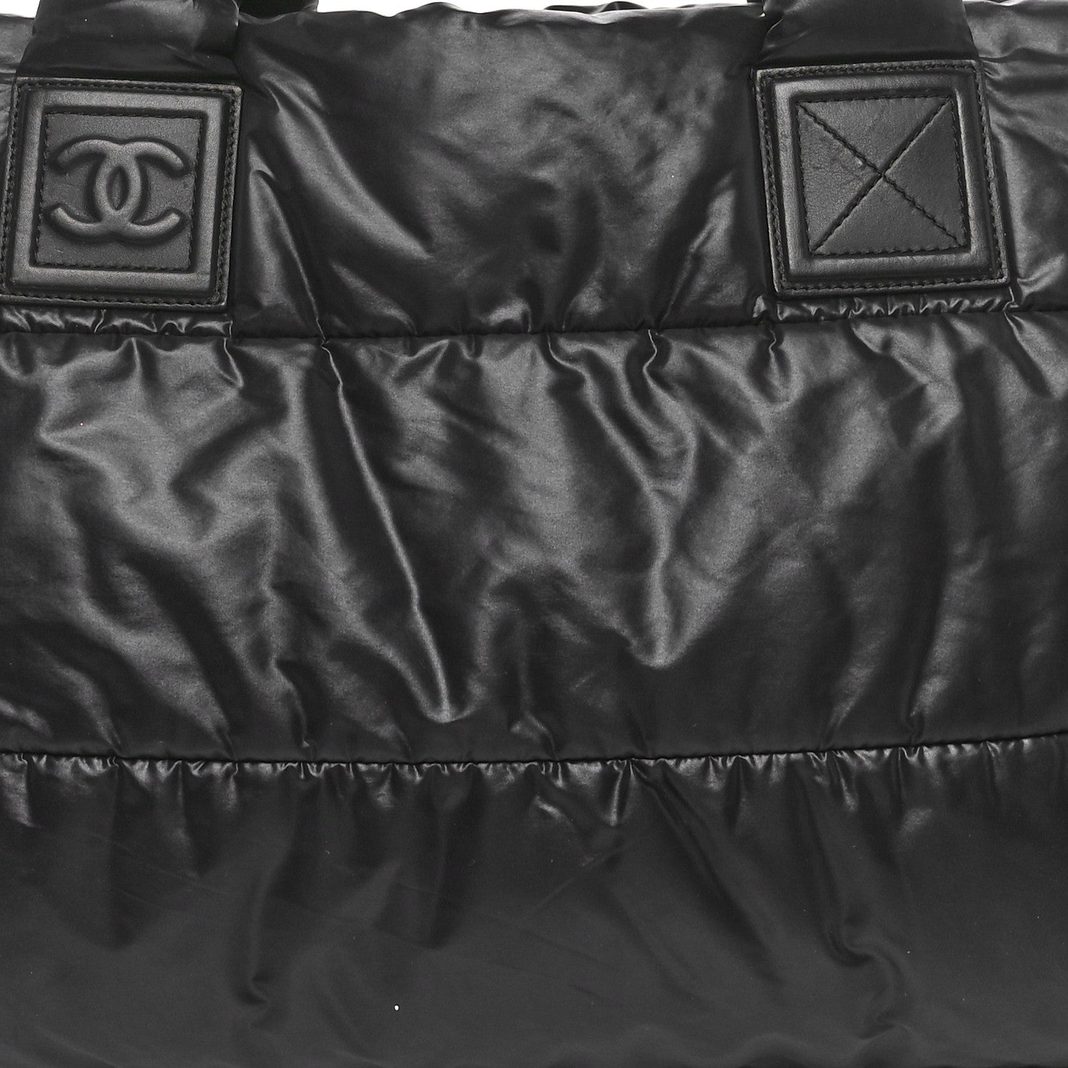 Chanel Nylon Quilted Medium Coco Cocoon Reversible Tote Black 8 of 10