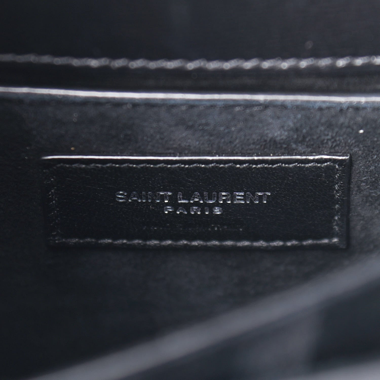 Saint Laurent Calfskin Medium Monogram Sunset Black 6 of 8