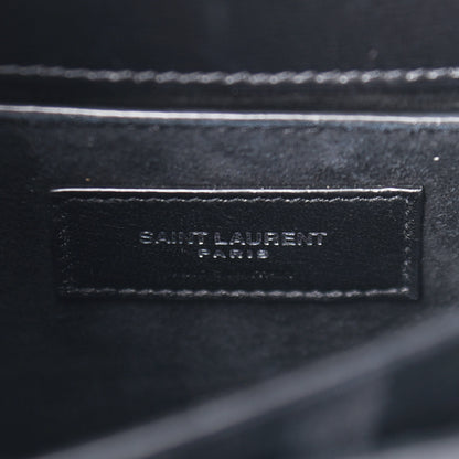 Saint Laurent Calfskin Medium Monogram Sunset Black 6 of 8