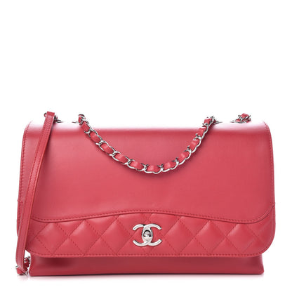 Chanel Calfskin Jumbo Tramezzo Flap Red 1 of 9