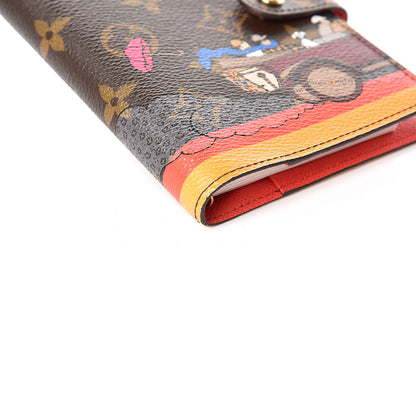 Louis Vuitton Monogram 2015 Christmas Animation Small Ring Agenda Cover Poppy 5 of 9