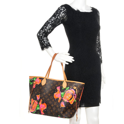 Louis Vuitton Monogram Roses Neverfull MM 2 of 7