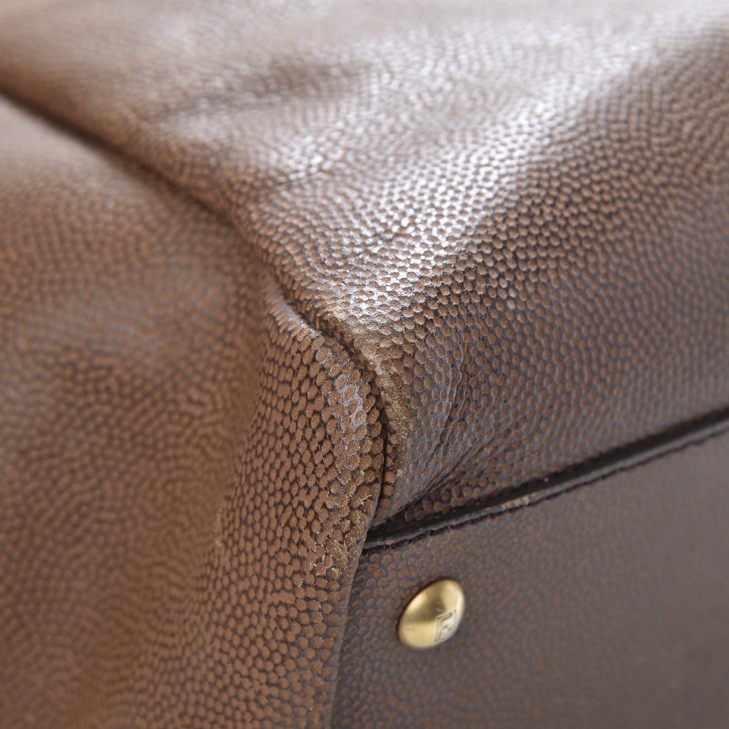 Patent Large Peekaboo Iconic Satchel Brown