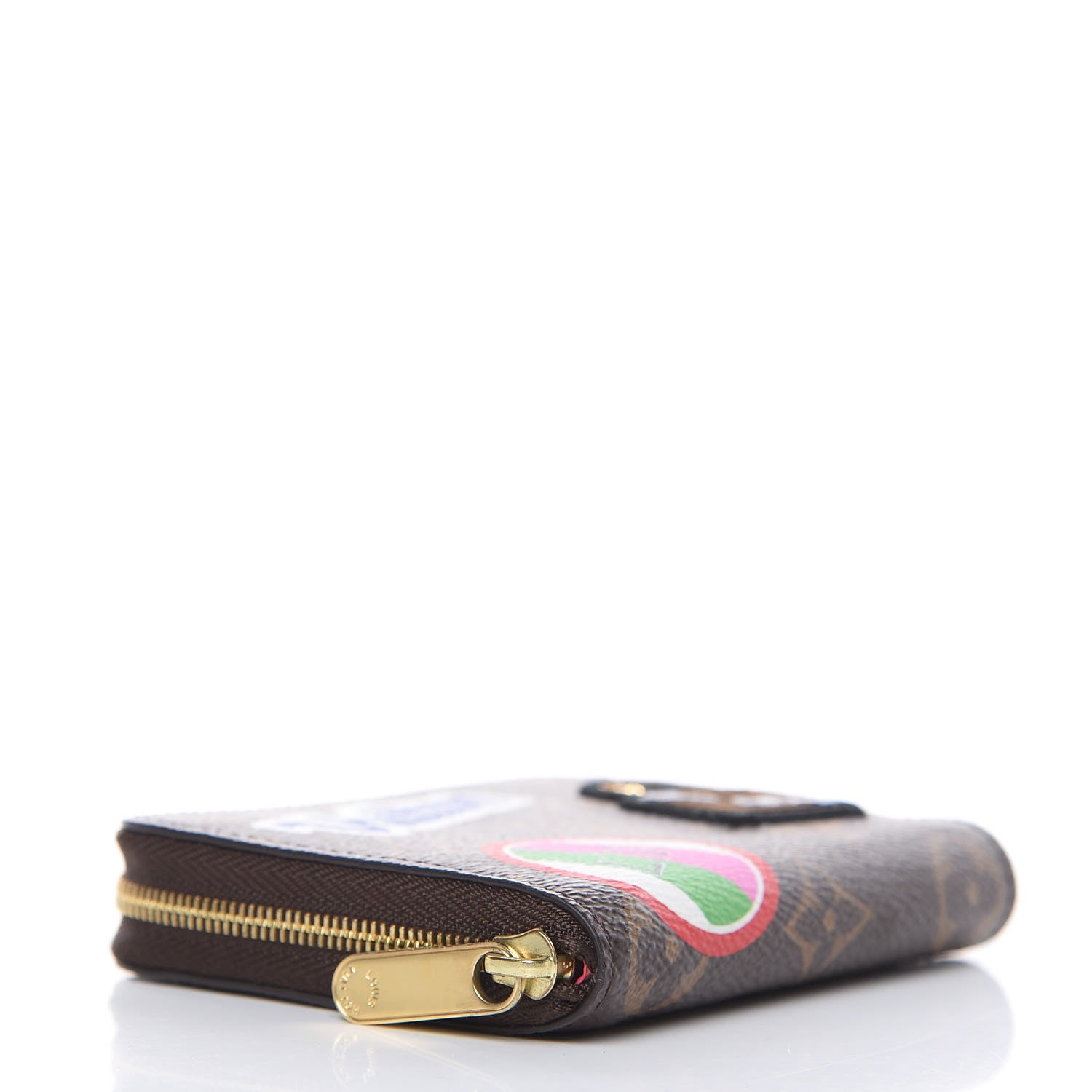 Louis Vuitton Monogram Travel Stickers Zippy Coin Purse 4 of 7