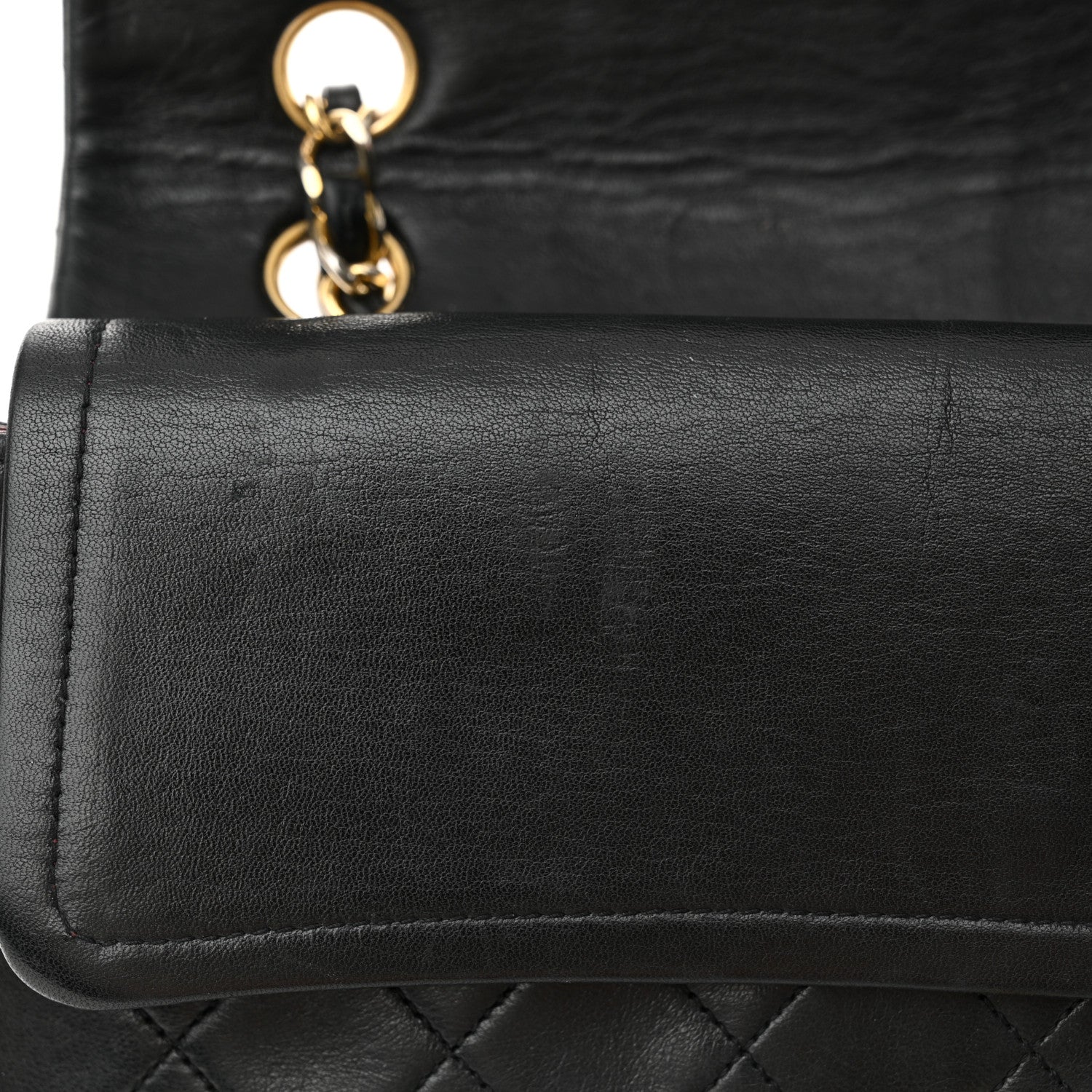 Chanel Lambskin Quilted Medium Double Flap Black 15 of 15