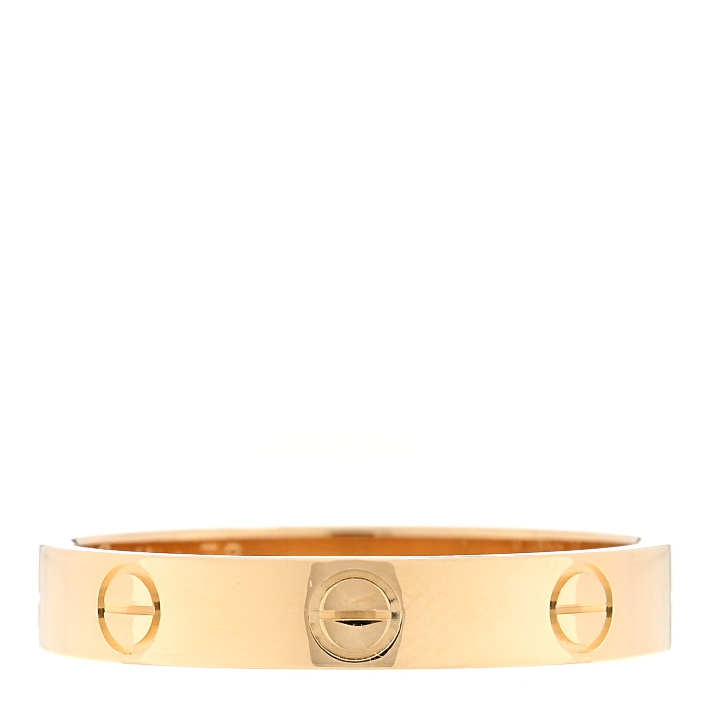 18K Yellow Gold 3.5mm LOVE Wedding Band Ring 58 8.5