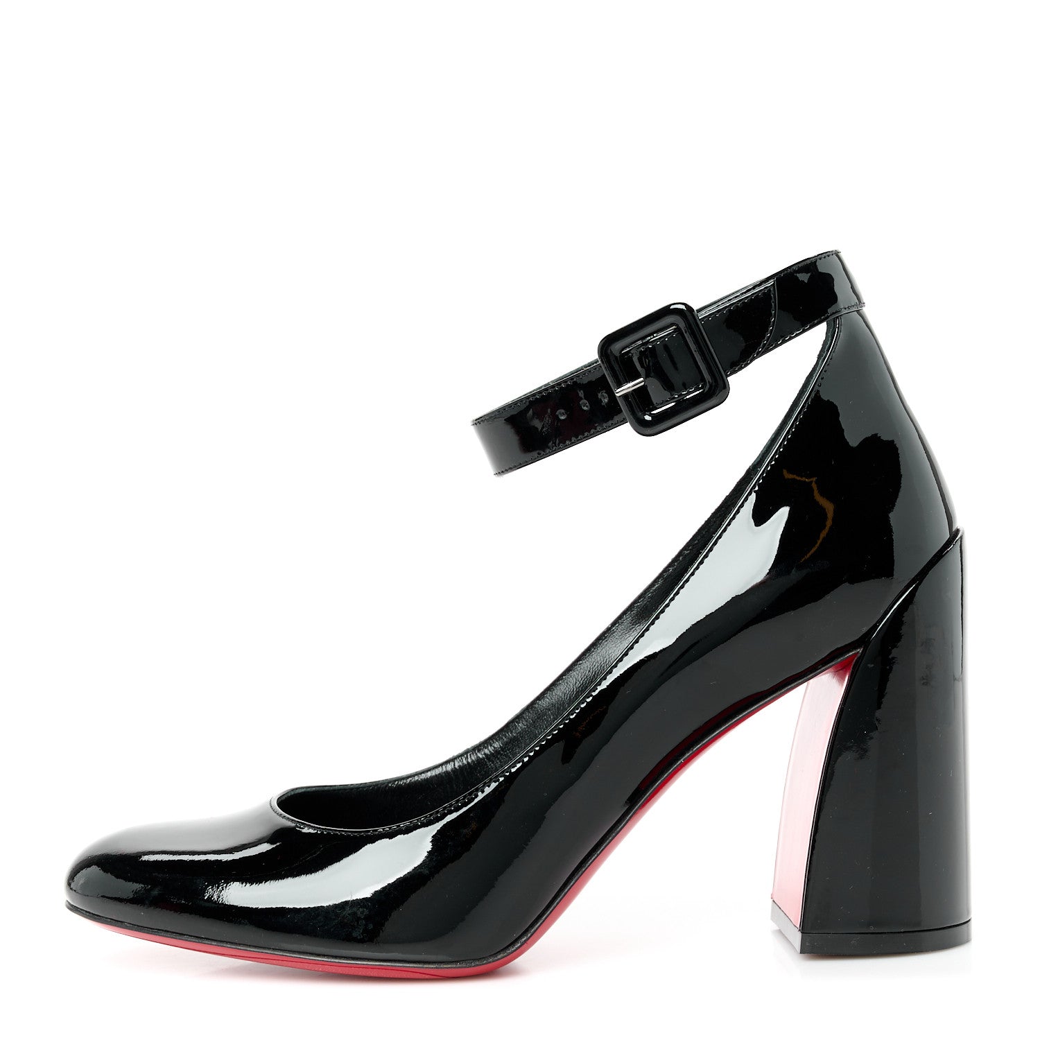 Christian Louboutin Patent Calfskin So Sab 85 Pumps 39.5 Black 1 of 8