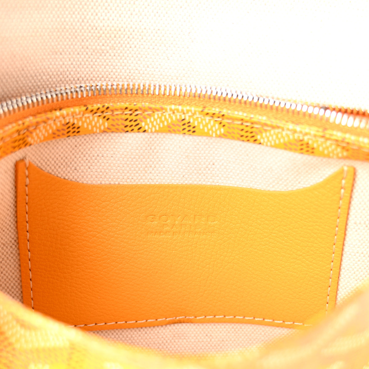 Goyard Goyardine Plumet Wallet Clutch Yellow 6 of 9