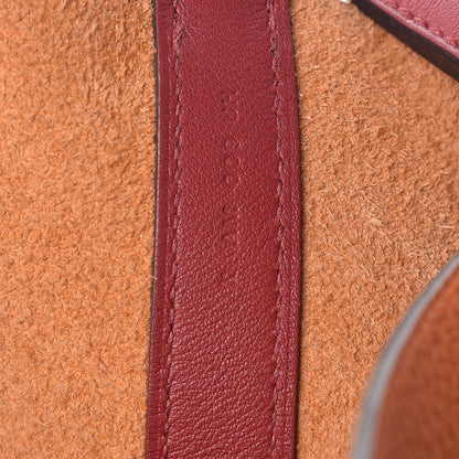 Hermes Taurillon Clemence Swift Eclat Picotin Lock 26 GM Orange Rouge Grenat 7 of 13
