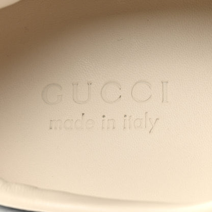 Gucci Calfskin Suede Web Mens G74 Sneakers 8.5 Ardesia Black New Mystic White 8 of 10