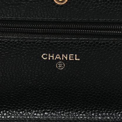 Chanel Caviar Quilted Wallet on Chain WOC Black 6 of 11