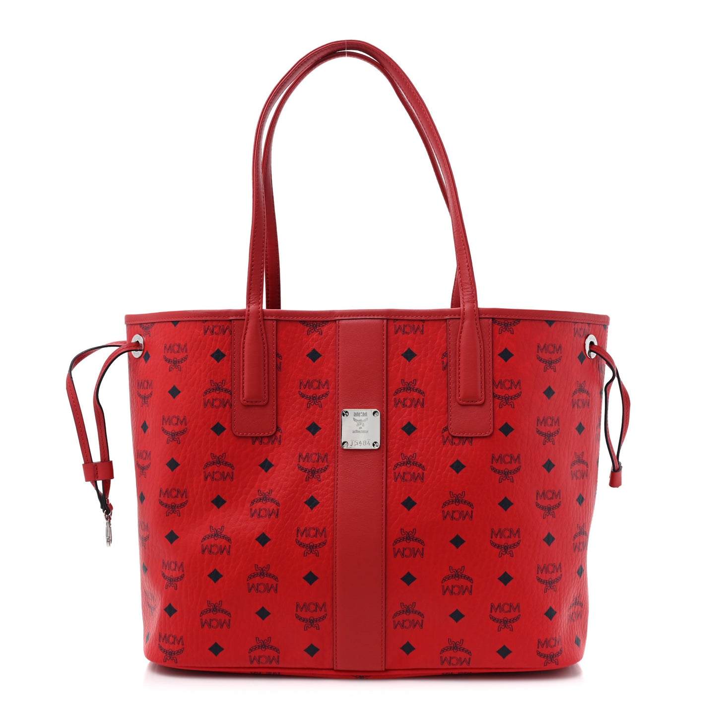 Visetos Medium Liz Reversible Shopper Tote Ruby Red