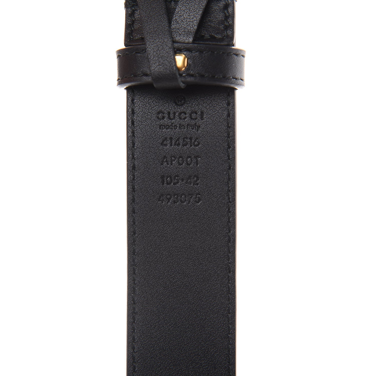Gucci Moon Calfskin Double G 30mm Belt 105 42 Black 6 of 6