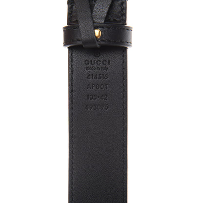 Gucci Moon Calfskin Double G 30mm Belt 105 42 Black 6 of 6