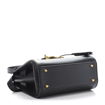Versace Calfskin Small Icon Handbag Black 4 of 14