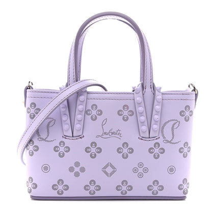 Christian Louboutin Calfskin Loubinthesky Mini East West Cabata Tote Lavender 1 of 13