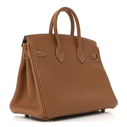 Hermes Togo Birkin 25 Gold 3 of 12