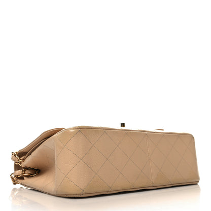 Chanel Caviar Quilted Jumbo Double Flap Beige 4 of 13