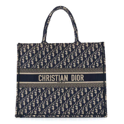 Christian Dior Oblique Large Book Tote Blue Multicolor 1 of 11