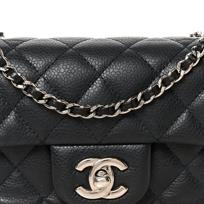 Chanel Caviar Quilted Extra Mini Flap Blue 9 of 11