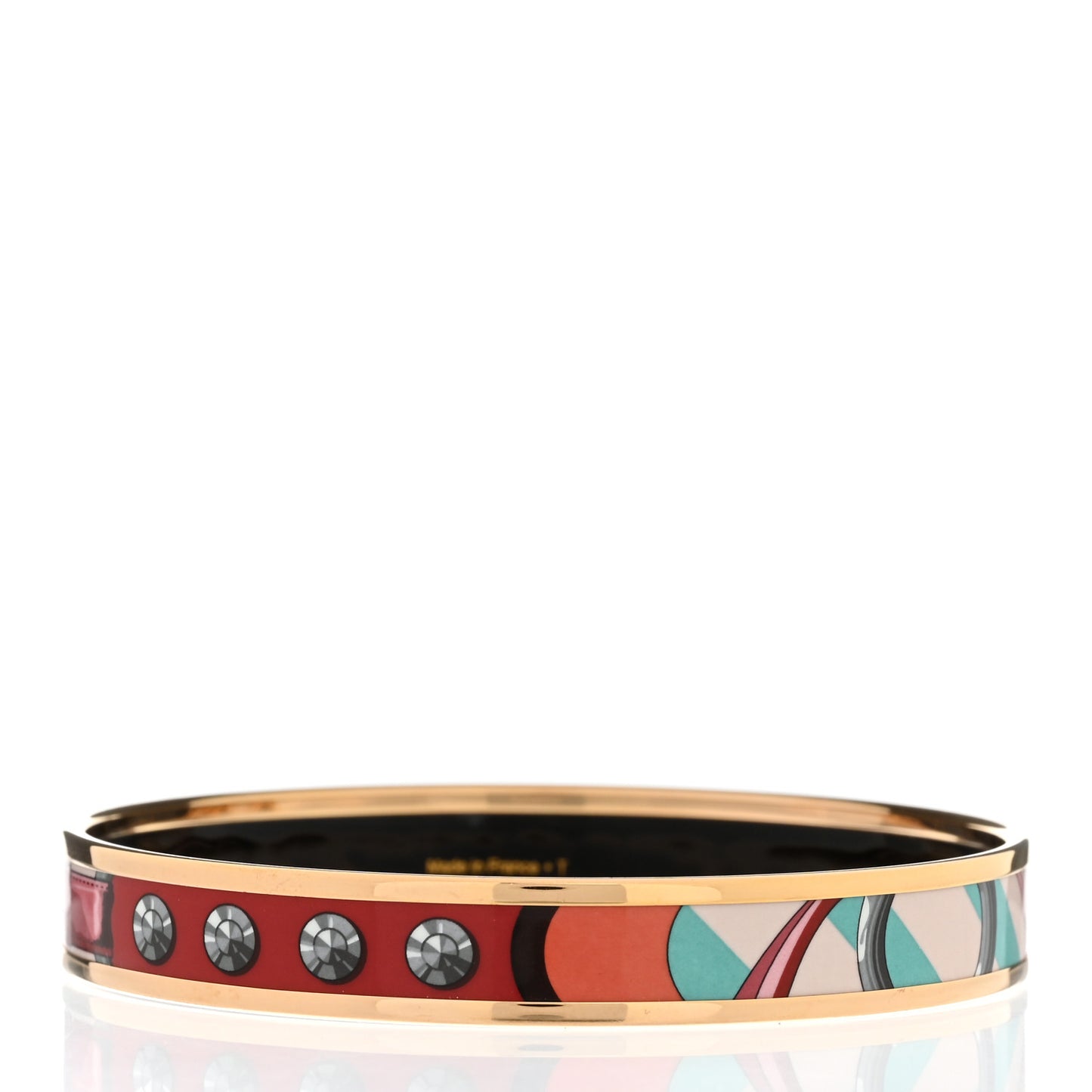 Enamel Printed Narrow Coaching Bracelet 70