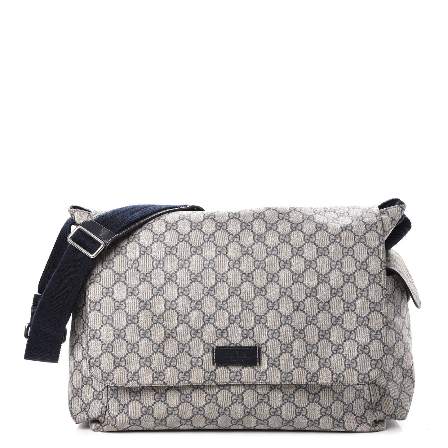 GG Plus Monogram Messenger Diaper Bag Navy