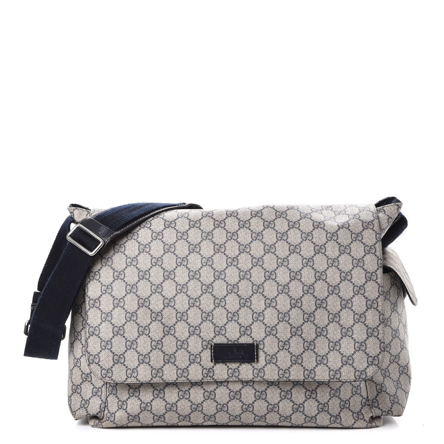 Gucci GG Plus Monogram Messenger Diaper Bag Navy 1 of 15