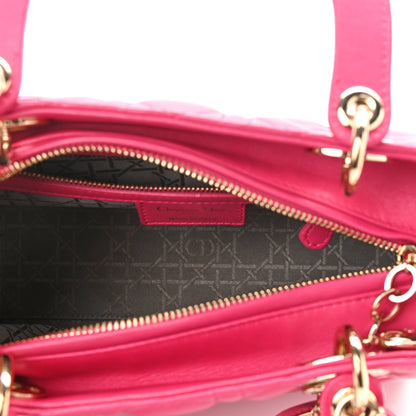 Christian Dior Lambskin Cannage Medium Lady Dior Pink 5 of 10