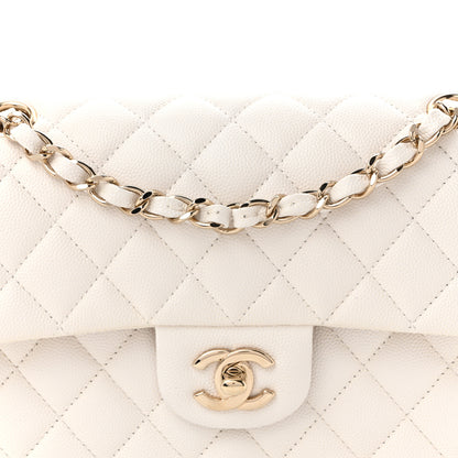 Chanel Caviar Quilted Small Double Flap White 8 of 10