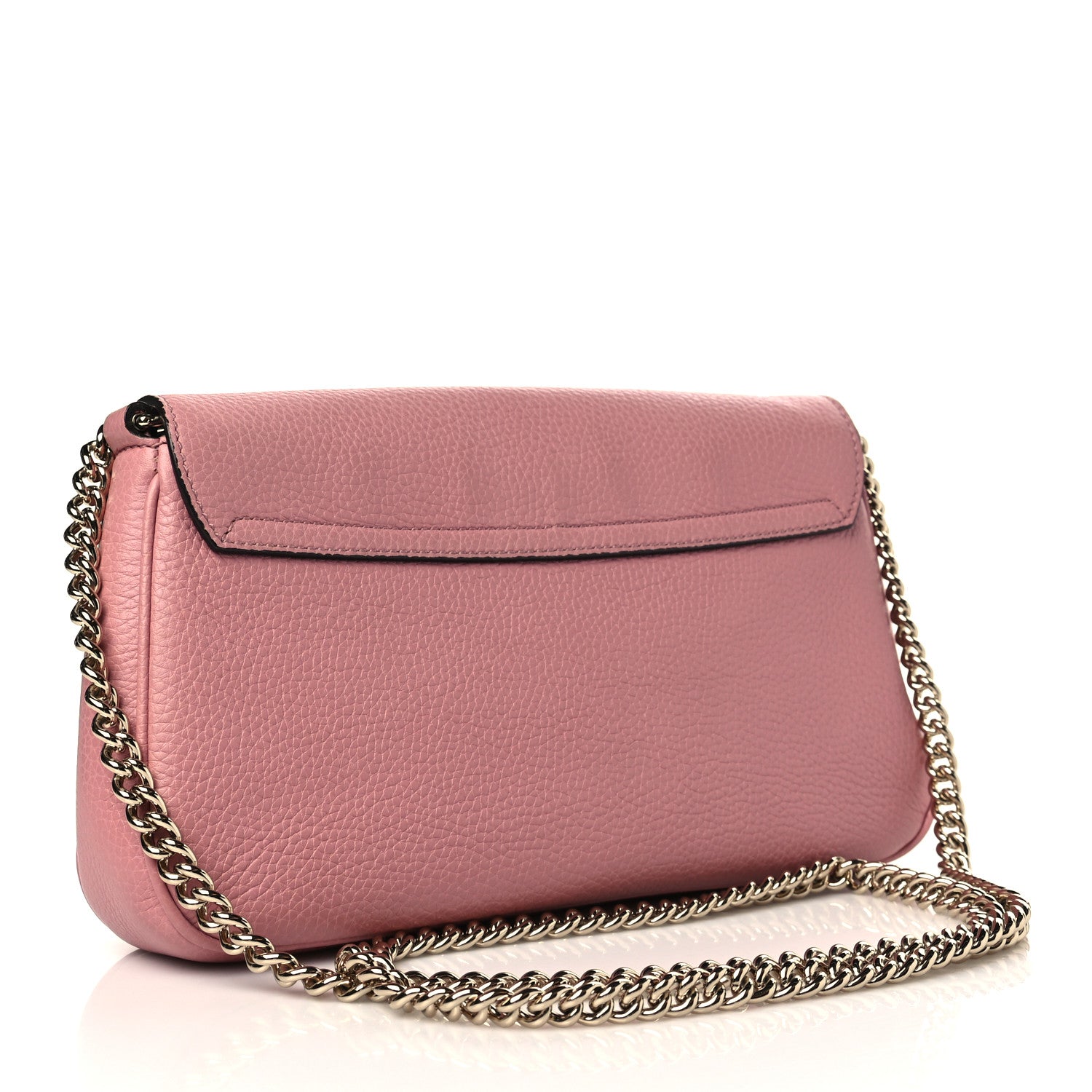 Gucci Pebbled Calfskin Medium Soho Flap Crossbody Pink 3 of 6