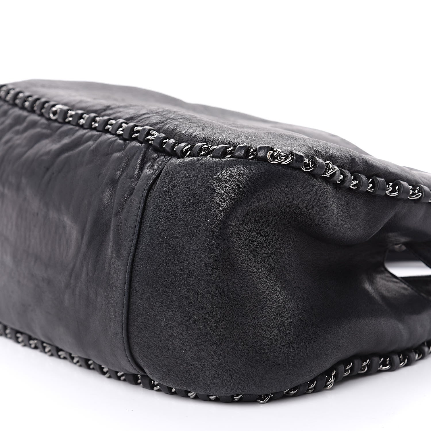 Chanel Lambskin Chain Hobo Black 10 of 15