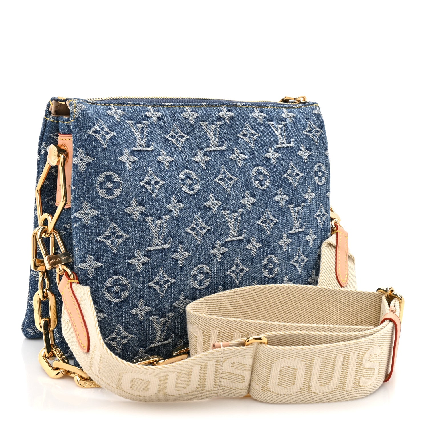 Louis Vuitton Monogram Denim Coussin PM Blue 5 of 21