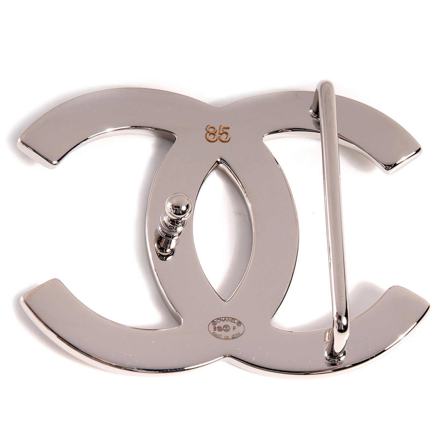 Reversible Leather CC Logo Belt 85 White Black