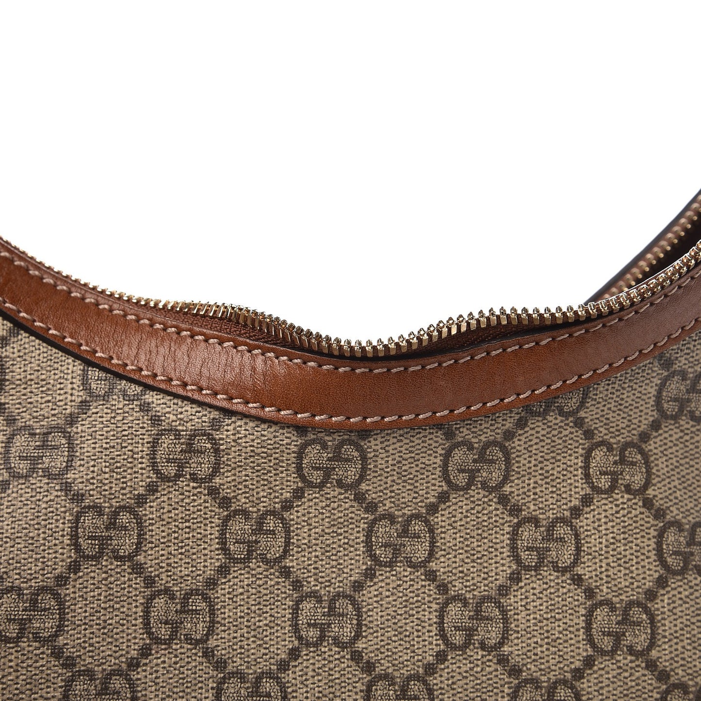 GG Supreme Monogram Linea A Hobo Brown