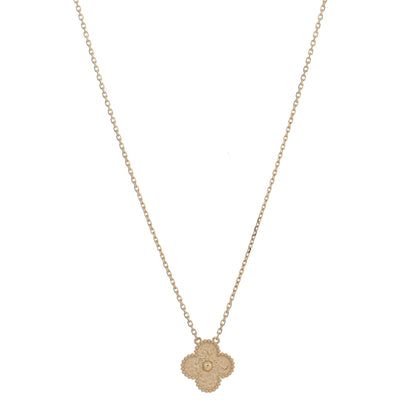 Van Cleef & Arpels 18K Yellow Gold Vintage Alhambra Pendant Necklace 1 of 5